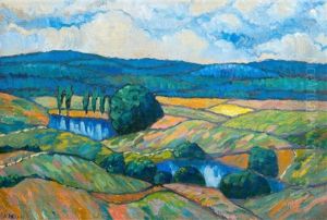 Motif From Vorumaa, Valgjarv by Konrad Maegi