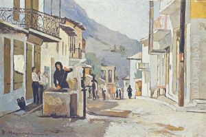 Street At Ioannina by Vassilis Magiassis