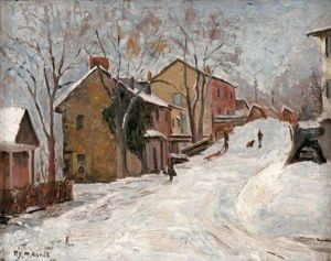 Ferry Street, New Hope by Roscoe Clarence Magill
