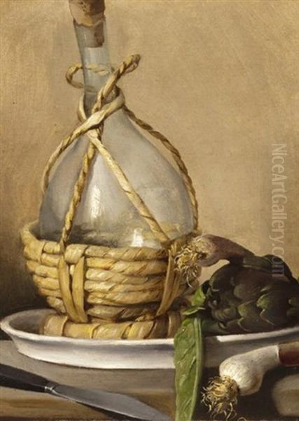 Nature Morte A La Bouteille Et Aux Oignons - view 1