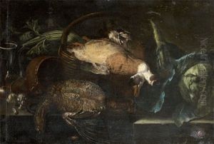 Nature Morte Au Canard Et Legumes by Carlo Magini