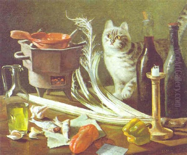 Natura Morta Con Gatto - view 1