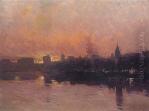 Abendliche Hafenstimmung Von Marseille by Andre Maglione