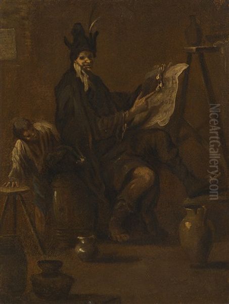 A Philosopher In His Study - view 1