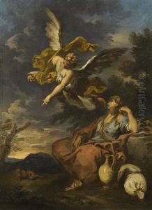 Hagar And The Angel by Alessandro Magnasco