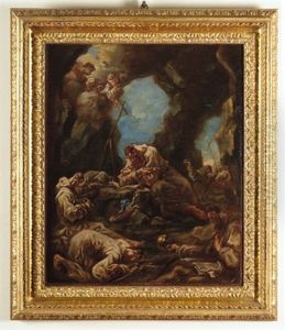 Frati Benedettini In Meditazione by Alessandro Magnasco