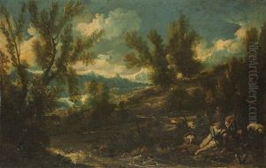 Landschaft Mit Figuraler Staffage