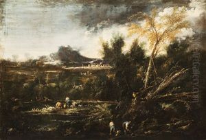 Paesaggio Con Lavandaie Paesaggio Con Lavandaie