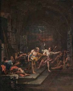 San Pietro Liberato Dal Carcere by Alessandro Magnasco
