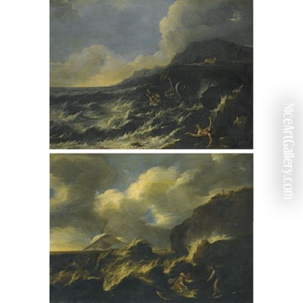 The Calling Of St. Peter (+ Jonah And The Whale; Various Sizes; Pair) - view 1