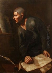 The Scribe by Alessandro Magnasco