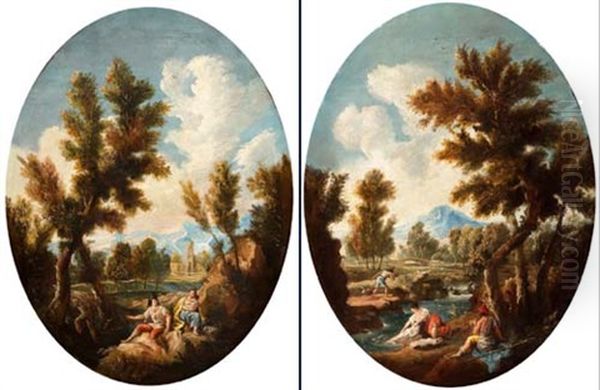 Flusslandschaft (+ Another Similar; Pair) - view 1