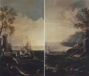 Coastal Landscape by Alessandro Magnasco