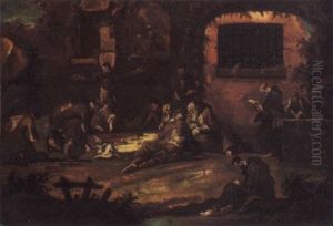 Monks At Repast by Alessandro Magnasco