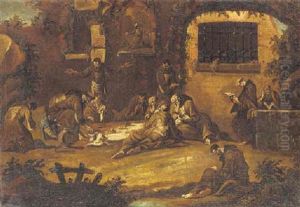 Monks Taking Refreshment by Alessandro Magnasco