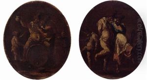 Peasants Carousing And Making Merry In Interiors
