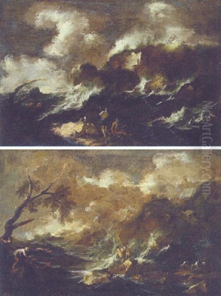 Stormy Coastal Landscape - view 1