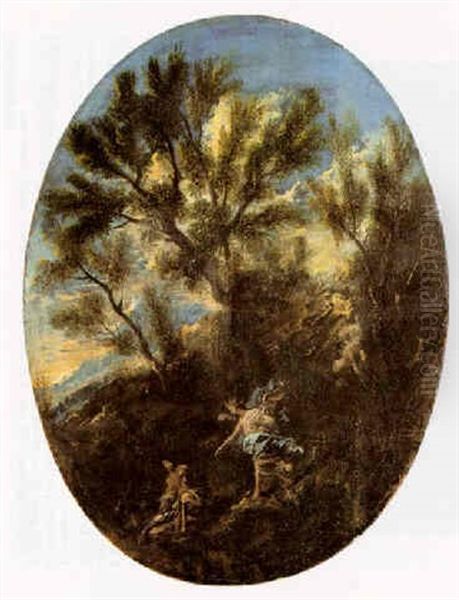 Landscape With An Angel Appearing To A Hermit - view 1