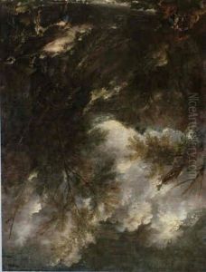 Friar Assisting A Woman To Cross A Stream by Alessandro Magnasco