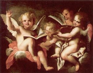 Angels Making Music by Stefano Magnasco