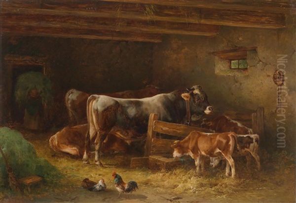 Stallinterieur Mit Huhnern - view 1