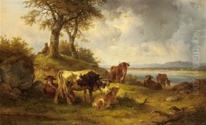 Rast Am Seeufer by Edmund Mahlknecht
