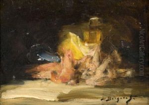 Nature Morte Au Citron Sur Un Entablement by Denis Pierre Bergeret