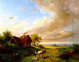 Landschaft Mit Figurlicher Staffage Landschaft Mit Figurlicher Staffage