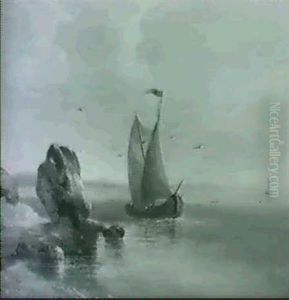 Segelboote Vor Der Kuste by Edmund Mahlknecht