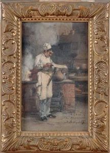 Le Cuisinier by Denis Pierre Bergeret