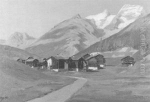 Ansicht Von Saas Fee by Otto Maehly