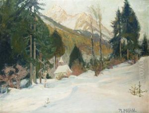 Winter Bei Hindelang by Richard Mahn