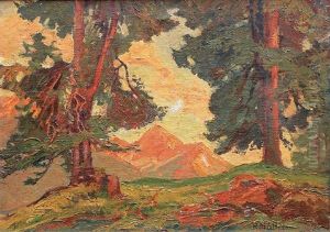 Tannen Im Gebirge by Richard Mahn