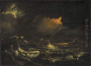 Naufrage. by Pierre Nolasque Bergeret