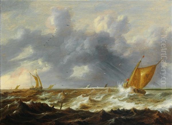 Sailing Boats In Choppy Waters - view 1