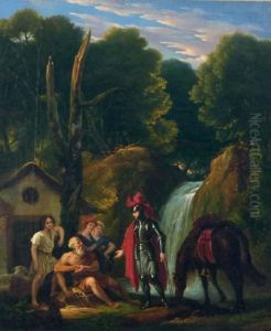 Erminia And The Shepherds by Pierre Nolasque Bergeret