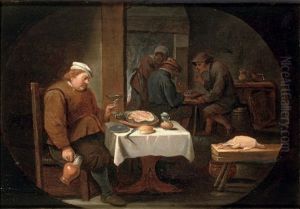 A Peasant At Dinner In A Tavern
