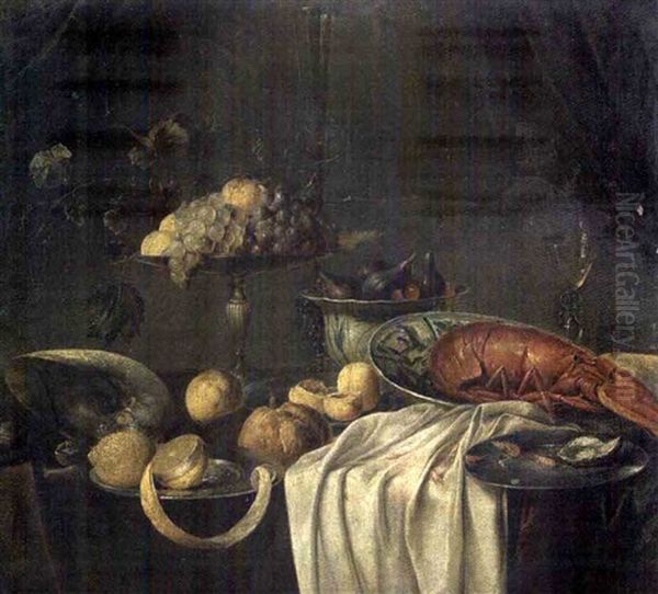 Nature Morte Au Homard Et Citrons - view 1