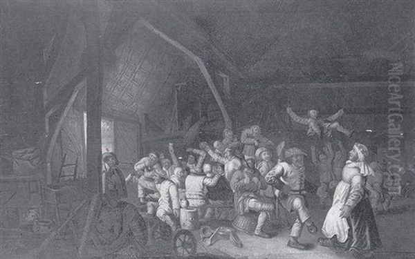 Scene De Rejouissance Dans Une Taverne - view 1
