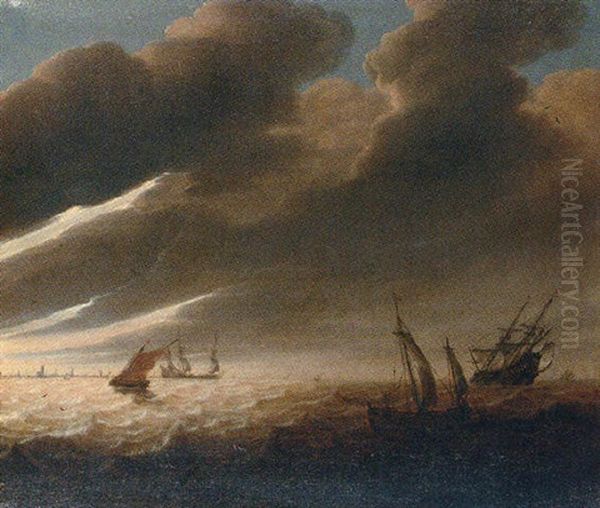 Shipping Off A Distant Coastline - view 1