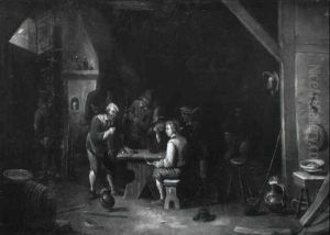 Interieur D'auberge by Cornelis Mahu