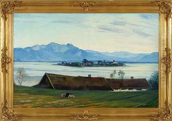 Blick Auf Frauenchiemsee - view 1