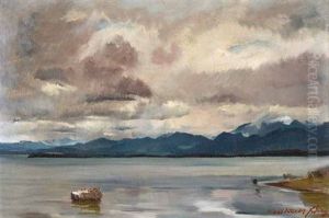 Blick Auf Einen Oberbayrischen See by Hiasl Maier-Erding