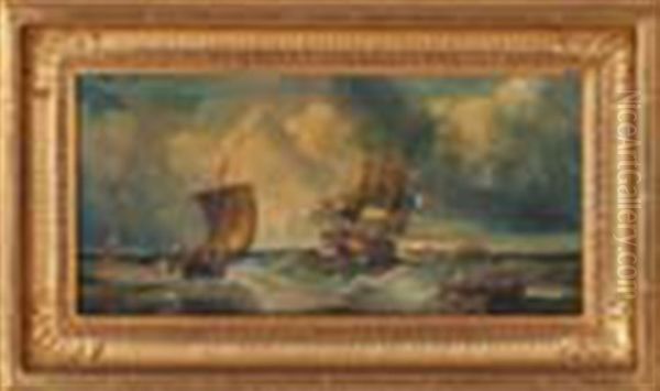 Boats At Sea - view 1