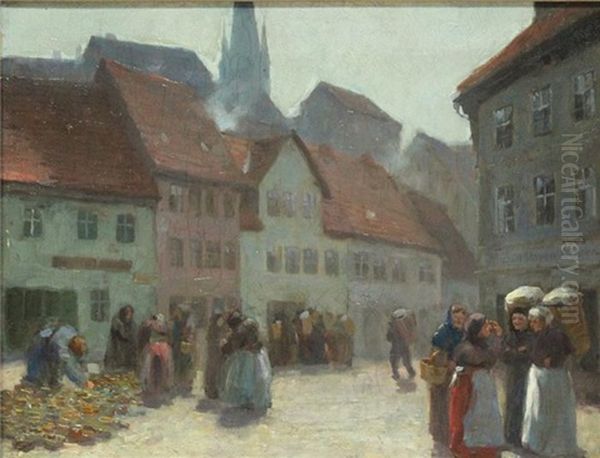 Marktgeschehen Vor Einer Gaststatte - view 1