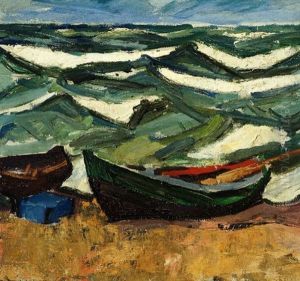Boote Am Strand (hiddensee) by Willi Maillard