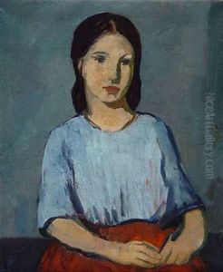 Madchenbildnis by Willi Maillard
