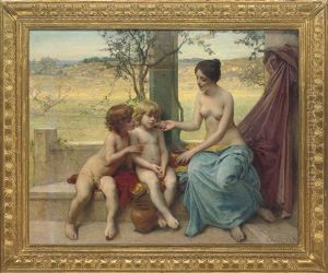 An Allegory Of Motherhood by Diogene Ulysse Napoleon Maillart