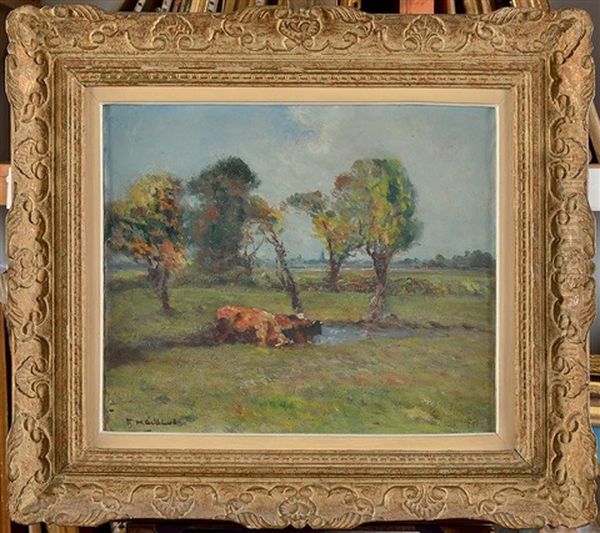 Paysage Vache A La Marre - view 1