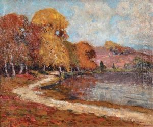 Bord De L'etang, Automne by Fernand Maillaud
